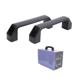 2 Piece U Shape Handle Black Industrial Style Cabinet Door Handles Industrial Equipment Handle for Distribution Box Control Cabinet Control Cabinet Cabinet 8.5mm Diameter Mounting Hole (150mm)