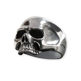 Fly Style Skull Ring 925 Sterling Silver – Gothic Ring – Keith Richards Style Men's Rings – Skull Jewellery, Sterling Silver, No Gemstone