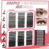 DNSGOOR DIY Lash Extension Kit 590Pcs 9-18mm D Curl Lashes