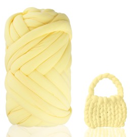 Arm Knitting Wool 500 g for Hand Knitting Chunky XXL Wool Yarn Tube Yarn Crochet Wool Tube Yarn for Crochet for Deck Chunky Knit Soft Wool Yarn Pet Bed Sofa Roving Yarn (Fan)