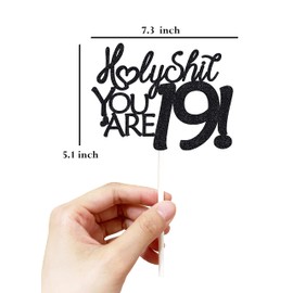 Decoración divertida para tartas de 19 cumpleaños para adolescentes, decoración de 19 cumpleaños, decoración de tartas de 19 cumpleaños, decoración de 19 cumpleaños, decoración de 19 cumpleaños, decoración de tartas para niñas