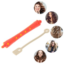 IWOWHERO 24pcs Perm Rod Hair Rollers with Rubber Bands for Home Hair Styling Versatile Tools for Curling Hotel Salon