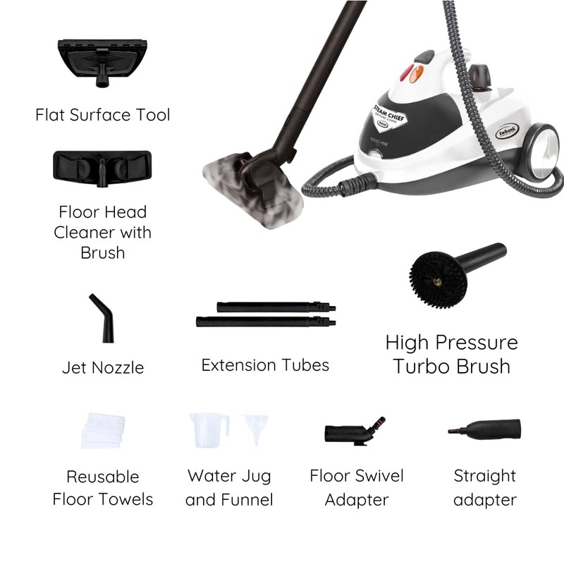 Ewbank 1800W Steam Cleaner, with attachments, Carpets, Tile, Floors, car,