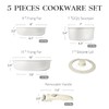 GiPP 5Pcs Pots and Pans Set Non Stick, Cookware Sets