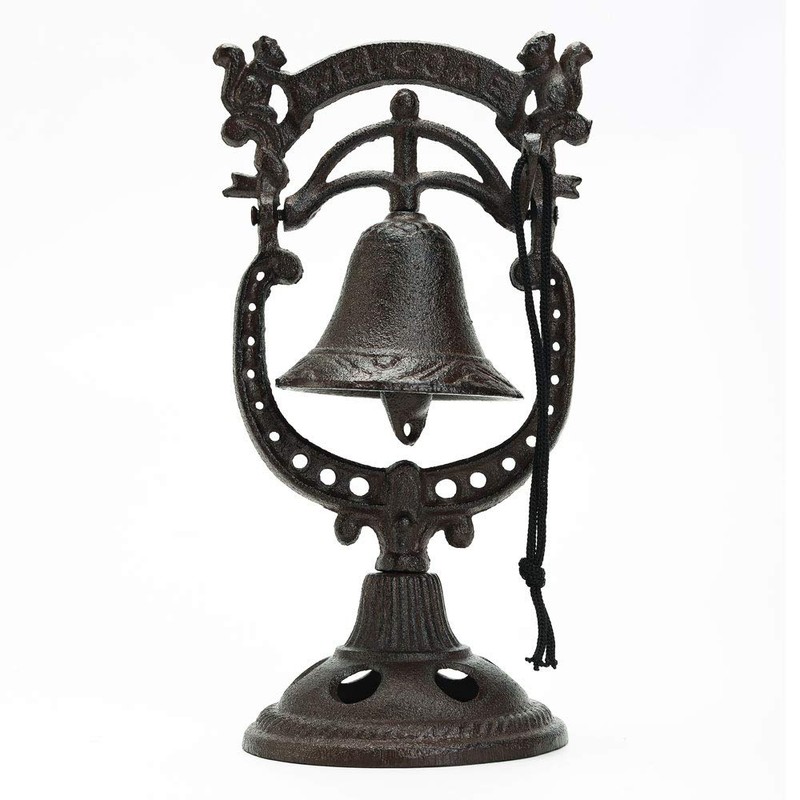 Sungmor Classic Cast Iron Tabletop Hand Bell Dinner Bell -