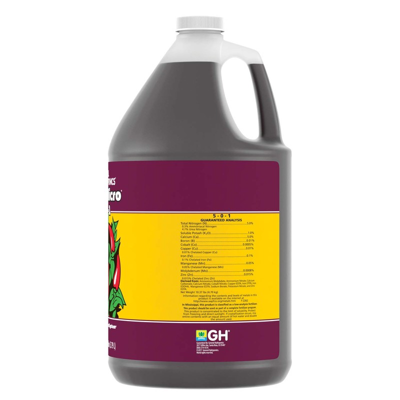 General Hydroponics 718125 Flora Micro, 1 Gallon