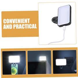 Operitacx LED Clip Einstellbares für Fotografie Livestreaming Tragbar Kompakt für Video Conferencing