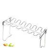 Sosoport Bbq Folding Stainless Steel Chicken Leg Rack Portable Cooking