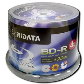 RIdata / BD-R / 4X / 25GB / 50pk