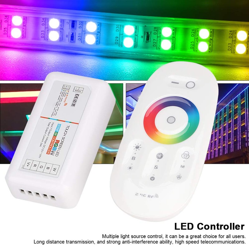 LED RGBW Controller Wireless Touch RF Remote Control for LED