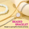Edary Set of 4 Bracelets with Tassels - White Marble