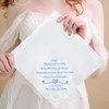 PACGOTH Wedding Handkerchiefs Mother Father of the Bride Gifts, Mother