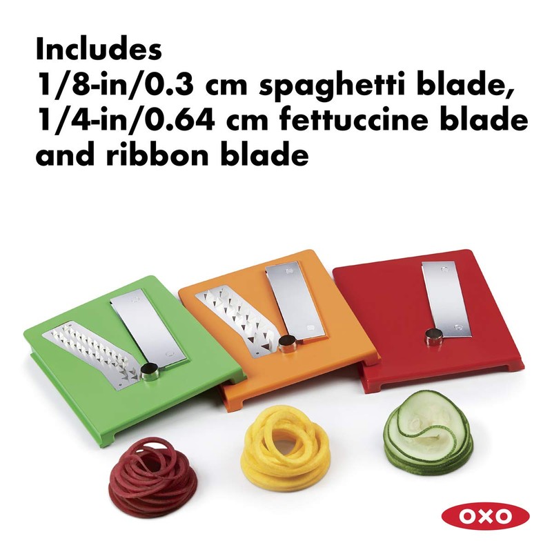 OXO Good Grips 3-Blade Tabletop Spiralizer with StrongHold Suction