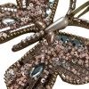 Unbranded Christmas Ornament Butterfly Beaded Sequins Pink Gold Holiday Tree