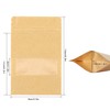 SumDirect 50Pcs 9x14cm Bolsas de Papel Kraft con Cierre, Bolsas