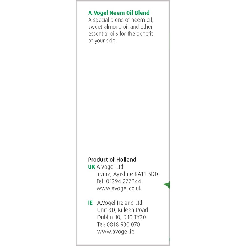 A.Vogel Neem Oil Blend | Cosmetic Oil for the Benefit