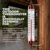 Steel Thermometer Indoor/Outdoor Waterproof Decorative (Adjustable Angle)