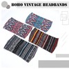 FULZTEY Boho Headbands For Women Fashion Stretch Wide Hair Bands