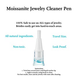 Jewelry Cleaner Pen for Moissanite Diamonds/No Rinse/Pack of 2 / All Natural/Non Toxic/Safe to Use on All Jewelry