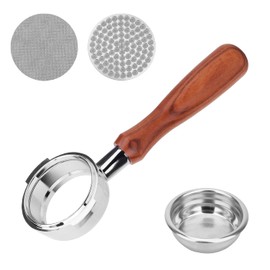 58mm Bottomless Portafilter fit for E61/Flair58/ECM/Rocket/Sanremo/Synesso/Slayer/VBM - 58mm Bottomless Portafilter with 2Puck Screen