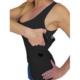 AC UNDERCOVER Concealed Carry Clothing Tank Top Holster Shirt CCW Tactical (Black, XXX-Large)