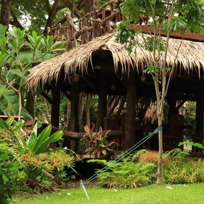 KONTONTY 9pcs Heavy Duty Tree Staking Straps Stakes Ropes Bark