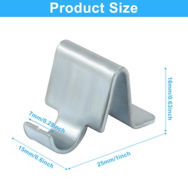 Moicstiy 12Pcs Cabinet Shelf Clips, Shelving Brackets Clips, Shelf Support Clip for Most Kinds of Metal Cabinet