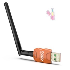 Class 1 Long Range Bluetooth Adapter for PC, QGOO USB Bluetooth Adapter for PC 5.3+EDR, Bluetooth Dongle Bluetooth Receiver Support Windows10/8.1/8/7（orange-158）
