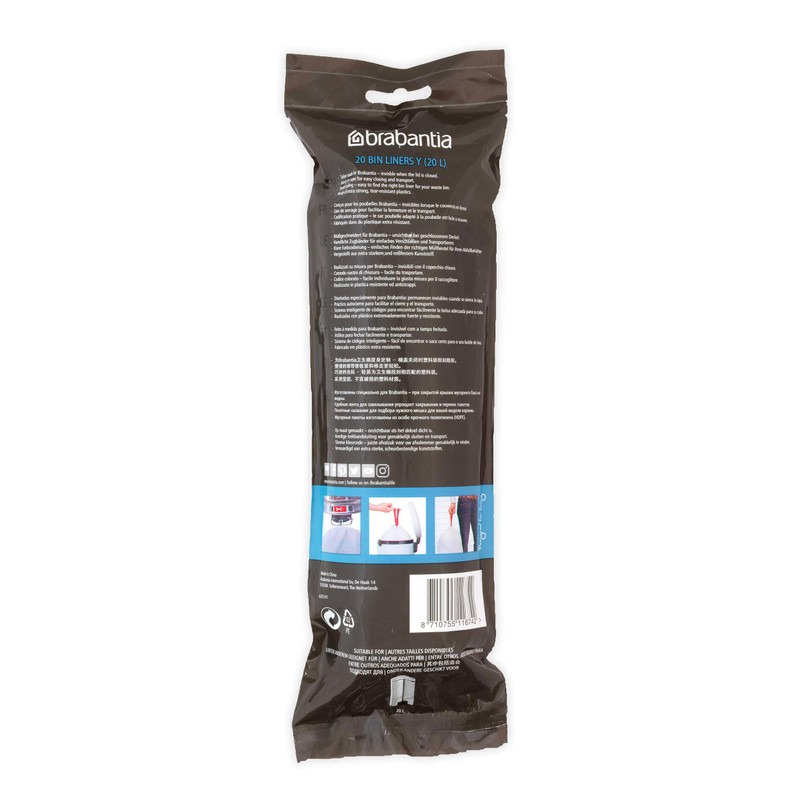 Brabantia PerfectFit Trash Bags (Size Y / 5.3 Gallon) High