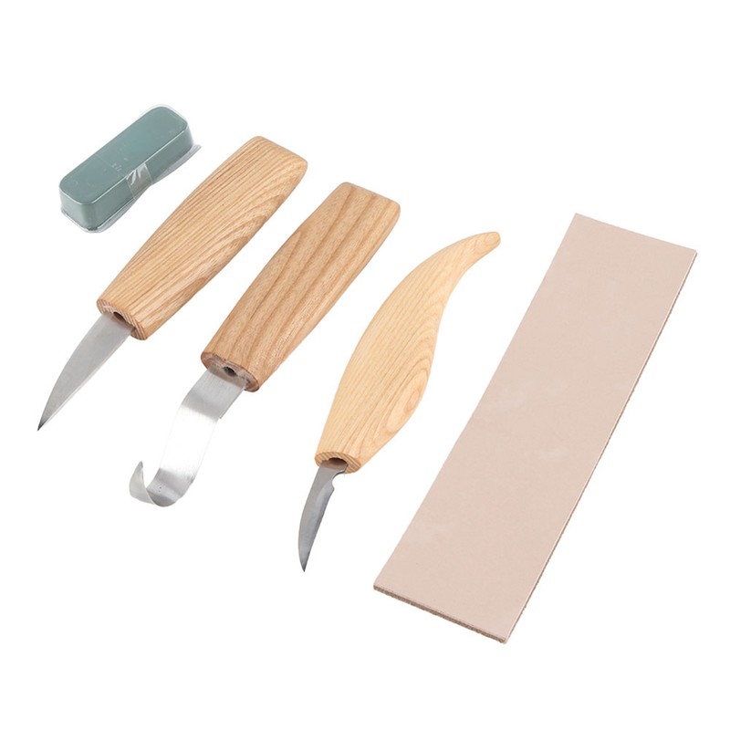 5pcs/set Wood Carving Tools Set Hand Wood Engraving Chisels Knife