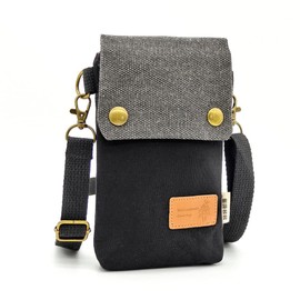 TOEDNNQI Smartphone Pouch, Smartphone Bag, Mobile Bag, Mini Shoulder Bag, Smartphone Pouch, Crossbody Hanging, Gadget Pouch, Smartphone Coins, Keys, Small Items, Mini Bag, Wallet Bag, Canvas, Unisex