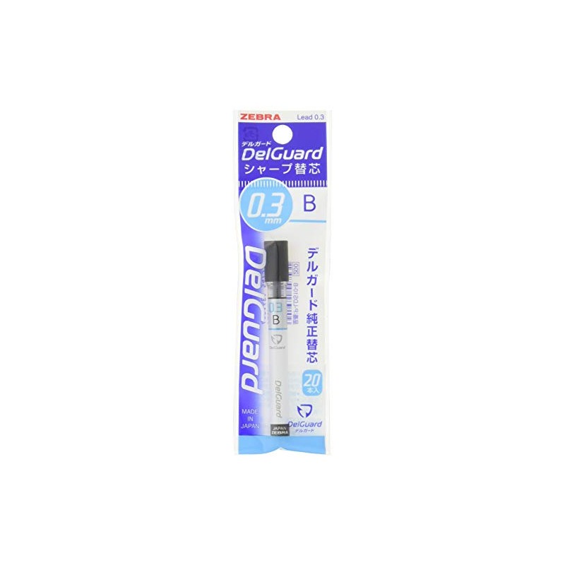 Zebra Mechanical Pencil Leads Delgado Refills 0.3 B 10 pcs