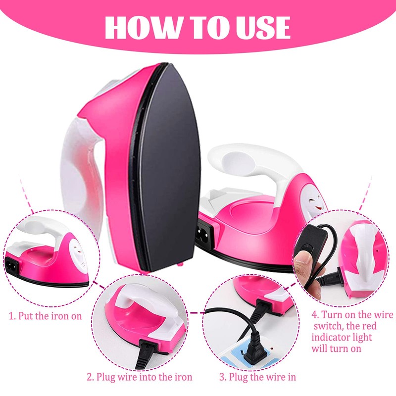ACHENYUANYUAN Mini Heat Press Small Iron Portable Heat Press Machine