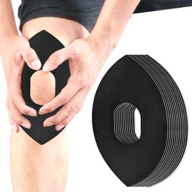 Bcuuozeeing Kinesiology Tape for Knees (Black, Pack of 10)