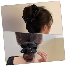 SAFIGLE 6Pcs Rhinestone Hair Scrunchies for Women Elegant Ponytail Holders Soft Hair Ties Hair Accessories for Weddings and Everyday Use