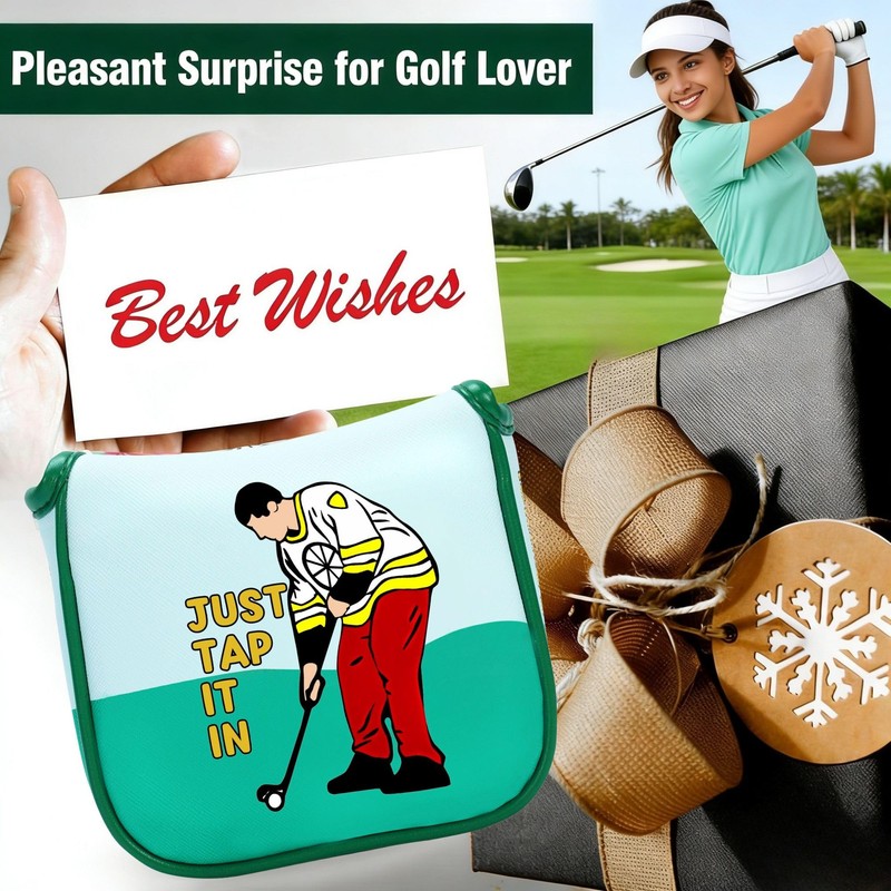 Funny Golf Club Headcover, Mallet Putter Head Cover, Driver Head
