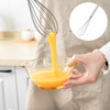 Qwrqwr Whisk Small Stainless Steel Manual Foam Beater Dishwasher Safe
