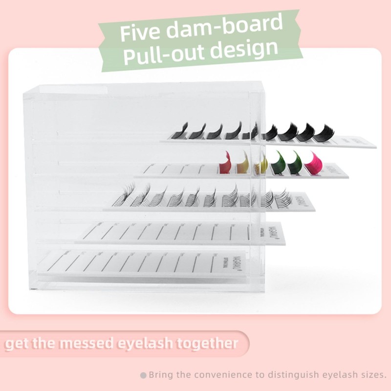 NAGARAKU Acrylic Lash Extension Organiser Storage False Eyelash Pallet Volume