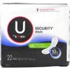 U by Kotex Security Maxi Pads, Long Super, 22 Count