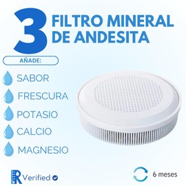 Filtro Mineralizador de Agua para REYNOR-GRAV-100 |Otorga Minerales al agua | Repuesto Inferior de Filtro de Gravedad REYNOR
