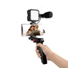 LogiLink Vlogger Kit with LED Light (36 LEDs) Shotgun Microphone