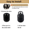 E12 Candelabra Socket,TWDRTDD Black 3-Pack Candelabra Base Lamp Holder Light