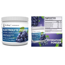 Dr Berg's Original Keto Electrolytes Powder 50 Servings Grape Flavor, Sugar Free