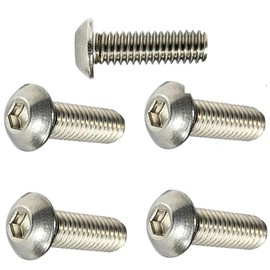 Metric Button Head Socket Cap Screw Kit Hardware A2 Stainless Steel M5 x 0.8mm x 25MM Pack of100 Fastener Set LS06045F