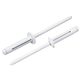 sourcing map 50Pcs 5/32"x3/4" Aluminum Round Head Tri Grip Rivets, Tri Grip Rivets Assortment Bulb Style Rivets for DIY, Sheet Metal, Automotive Repairs, Furniture, Marine Boat (White)