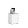 Tvilum 2 Drawer Bedroom Nightstand Nighstand, 15.83 in x 13.39
