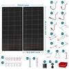 Pegboard Kit with Accessories,Includes 2 Pack 16" X 36" Steel