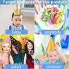 WNXBFO 33 PCS Party Hats, Birthday Party Cone Hats Crowns,
