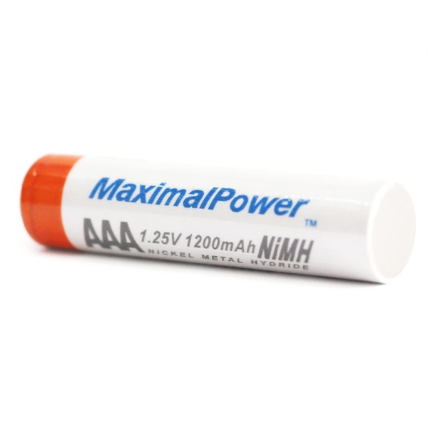 MaximalPower AAA Rechargeable Batteries 1200mAh High Capacity Performance & Long Lasting Per-Charged Ni-MH Triple A Battery 1.2V, Pack of 8 (AAA4X2)