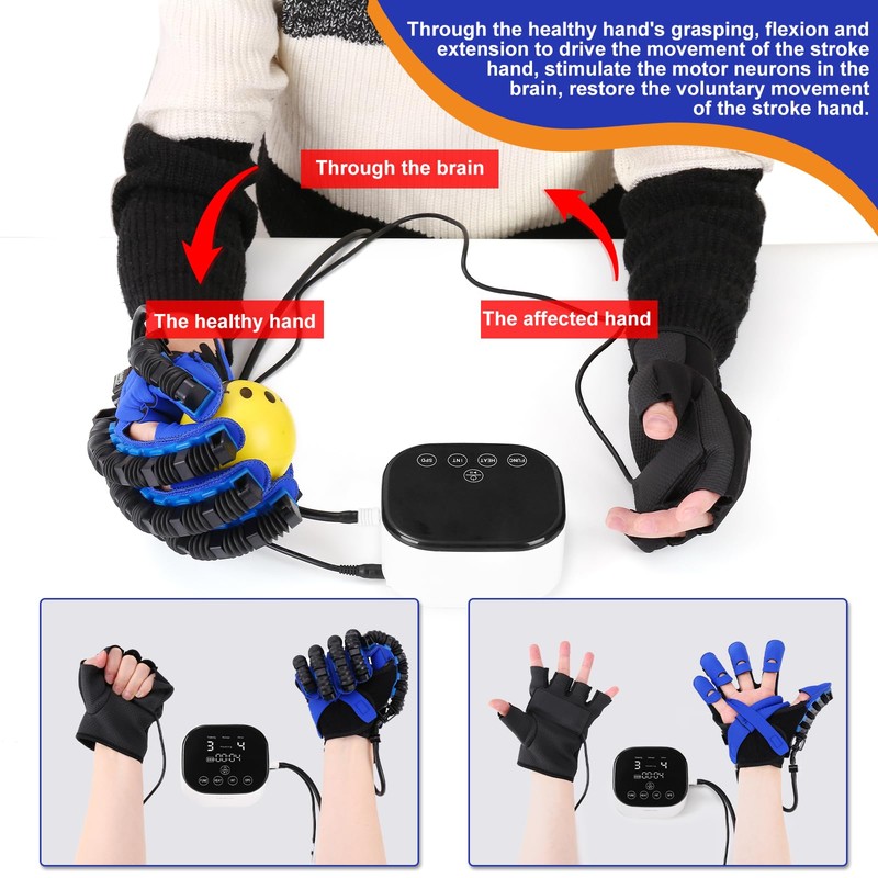 Rehabilitation Robot Glove for Stroke Hemiplegia Finger Recovery Equipment -